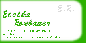 etelka rombauer business card